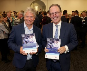 Chief Scientist & Engineer Professor Hugh Durrant-Whyte and Minister for Science, Innovation and Technology at the launch of the NSW 20-Year R&D Roadmap.