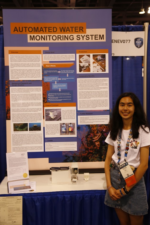 Olivia Arvanitis at ISEF