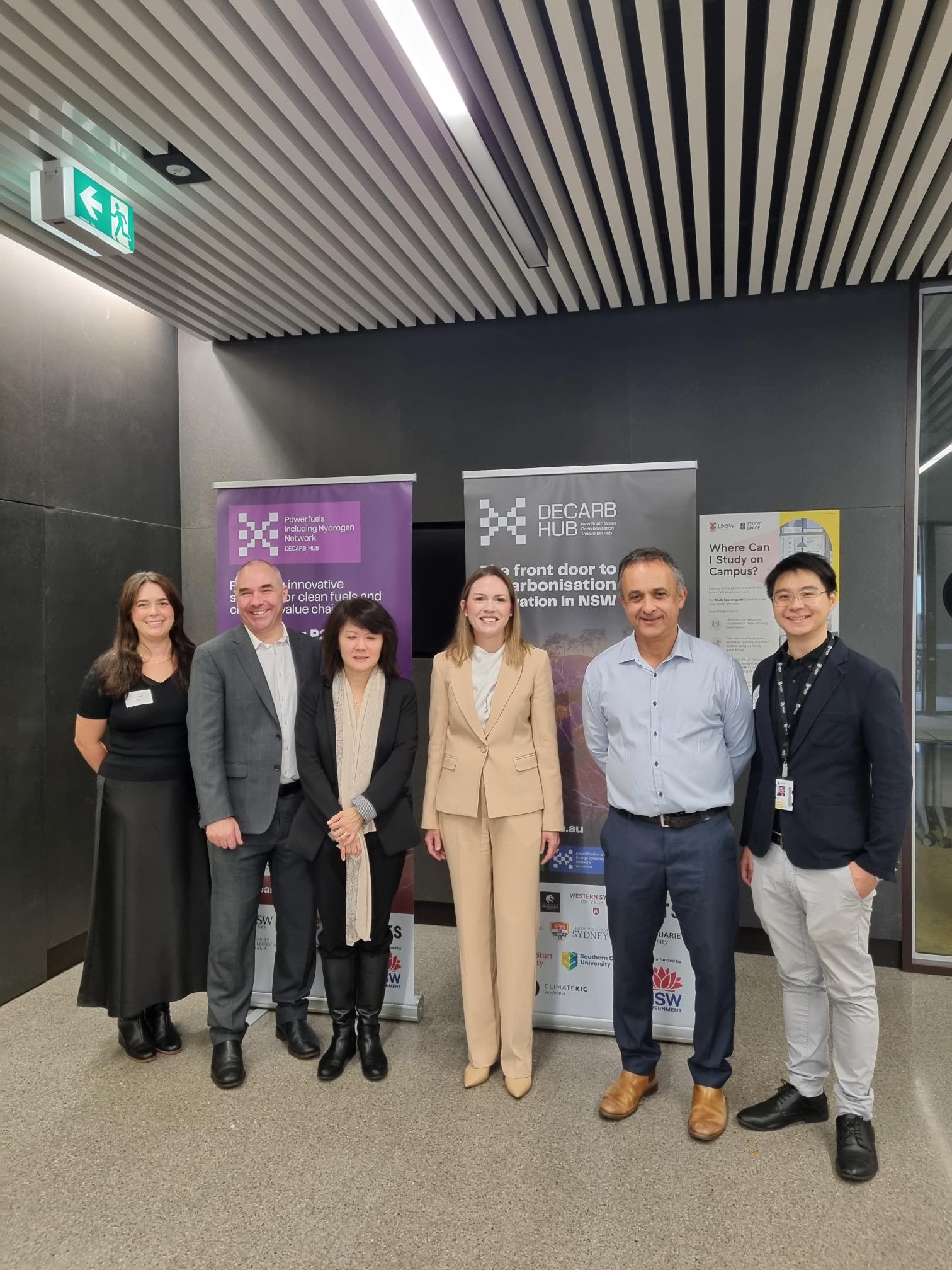 Scientia Professor Rose Amal and the Hon Emily Suvaal, Parliamentary Secretary for Trade and Small Business at the launch of the NSW Synthetic Aviation Fuel (e-SAF) Value Chain Study at UNSW Sydney.